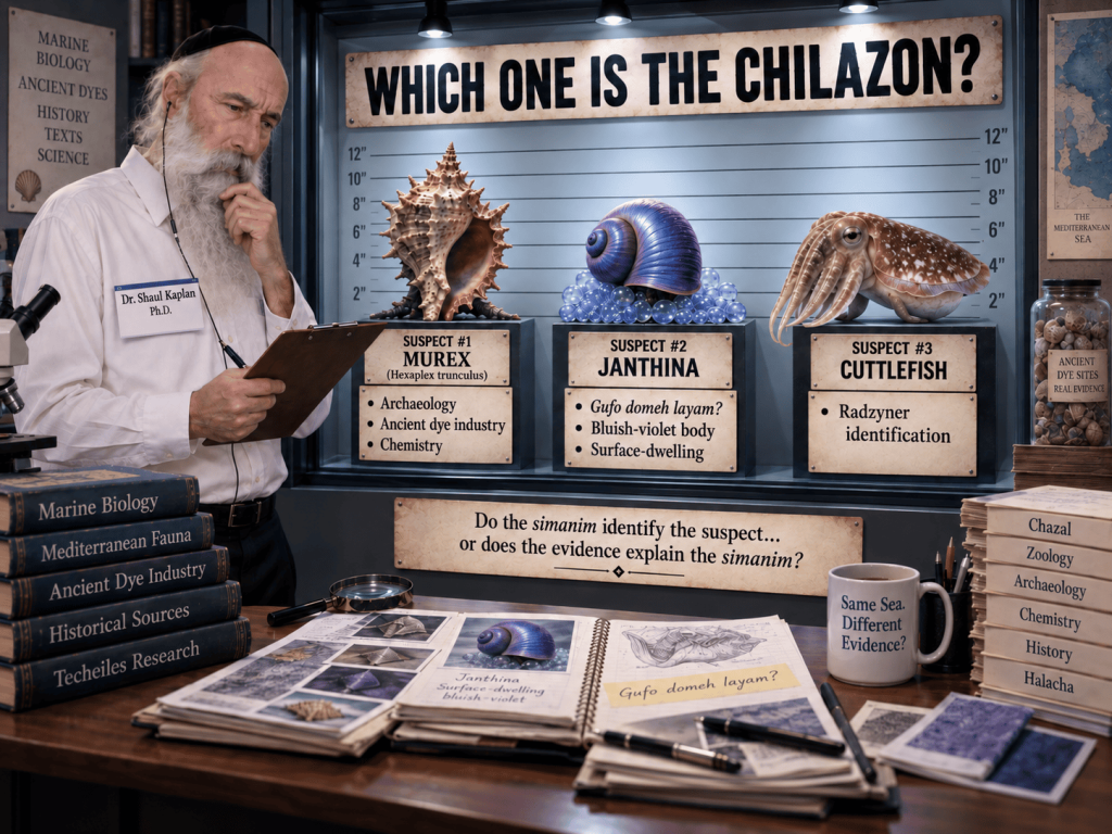 The Beis Aharon V’Yisrael Debate: Murex, Janthina, the Radzyner Cuttlefish and the Simanim of the Chilazon